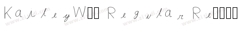 KaileyW05 Regular Re字体转换